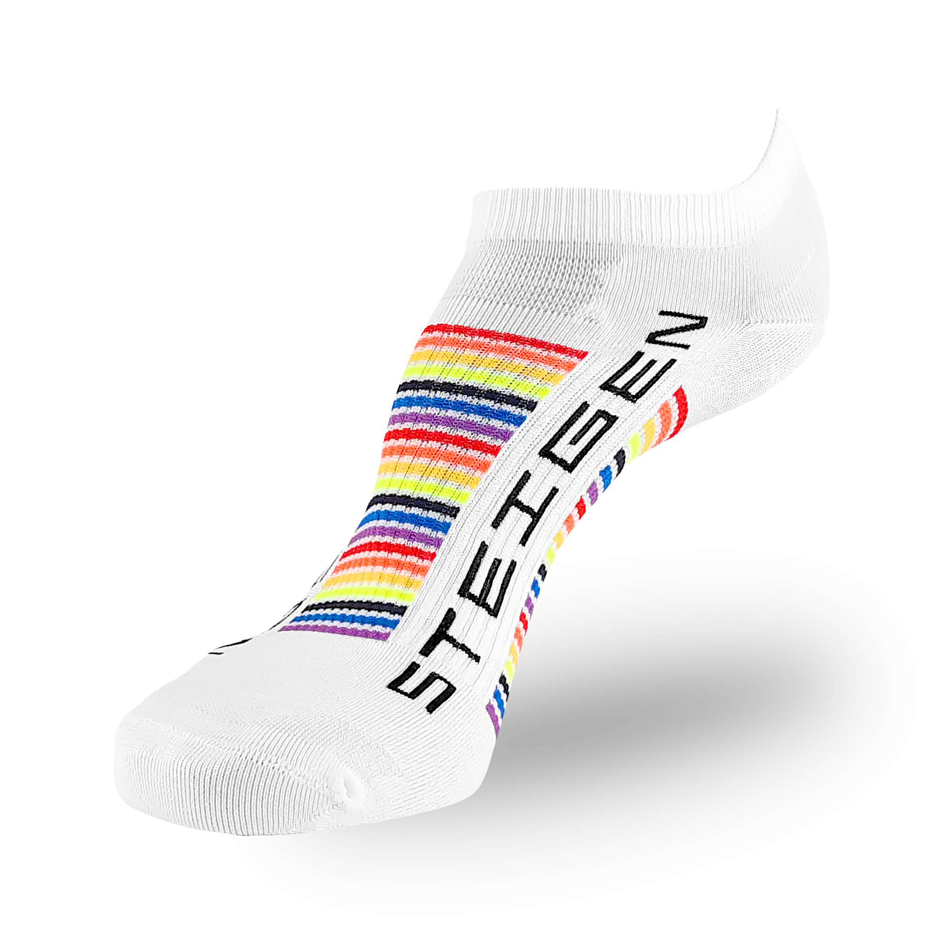 Rainbow Running Socks Zero Length