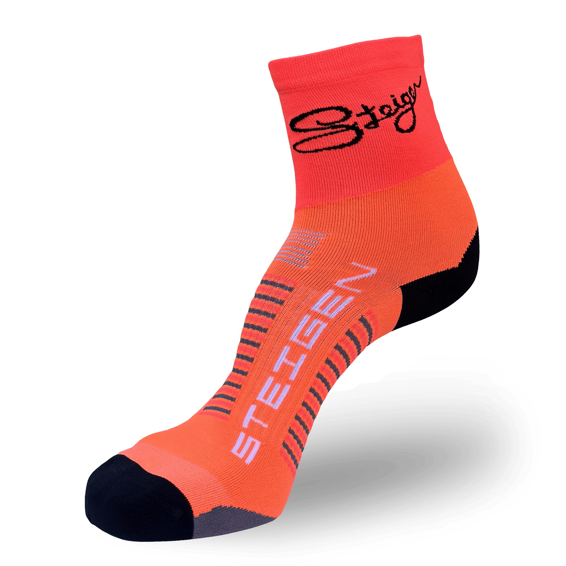 Fizzy Orange Socks ½ Length